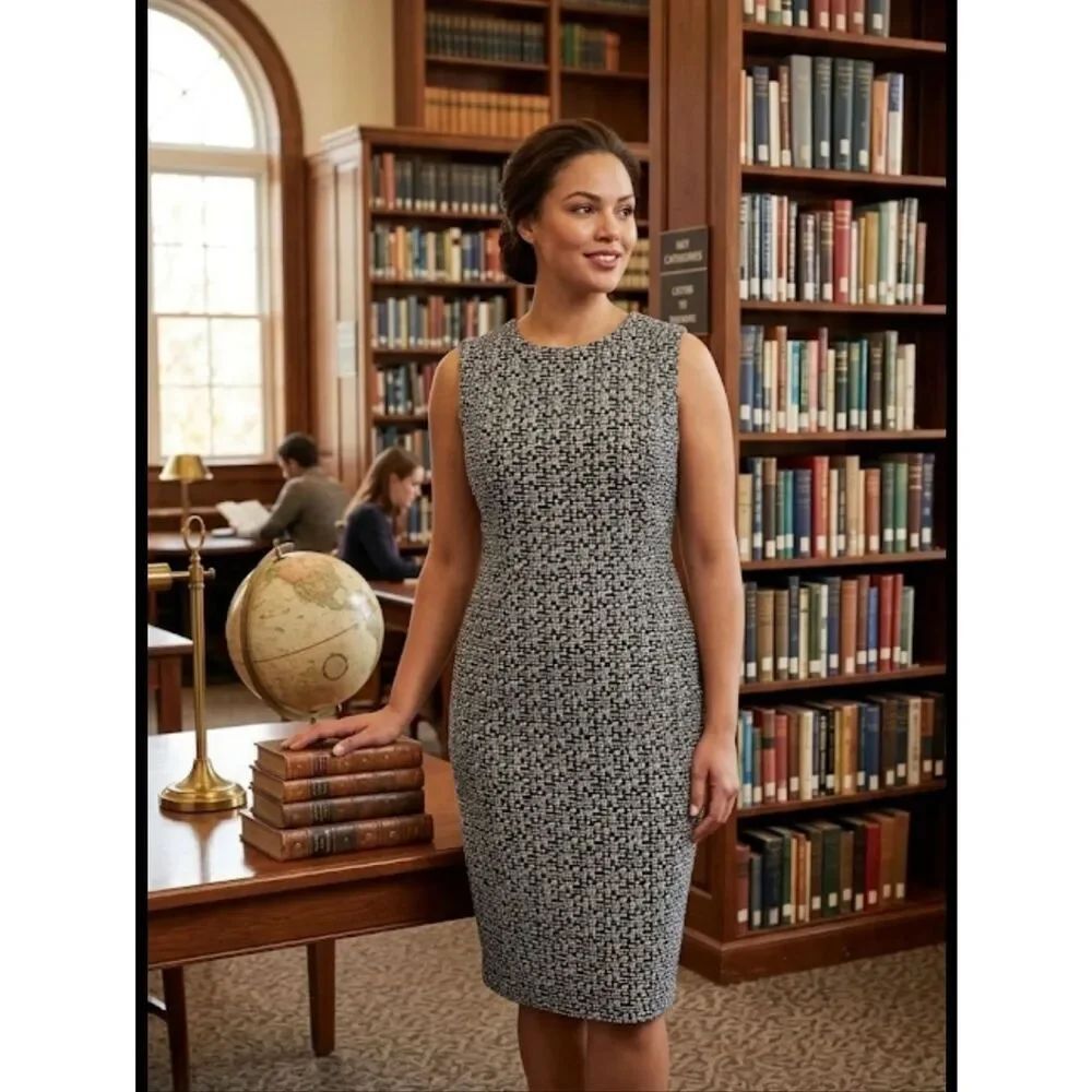 Calvin Klein Dress Sz 12 Sheath Dress